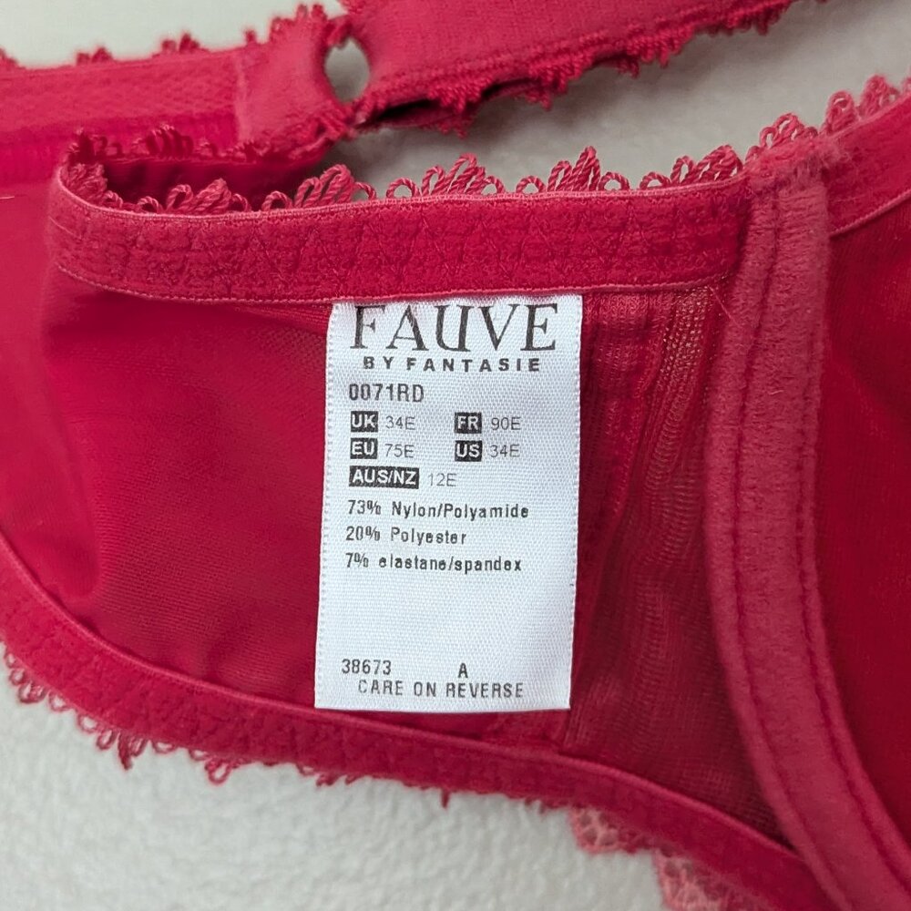 Fauve Half Cup Bra 34E - Picture 3 of 3